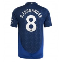 Dres Manchester United Bruno Fernandes #8 Gostujuci 2024-25 Kratak Rukav